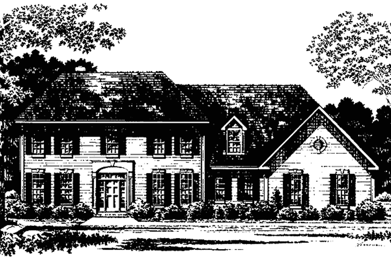 Home Plan - Classical Exterior - Front Elevation Plan #328-296