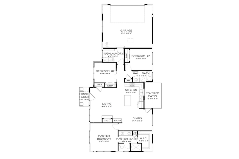 Home Plan - Floor Plan - Other Floor for Craftsman House Plan #895-79 - 3 bed, 2 bath