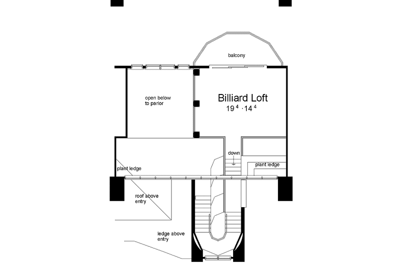 Dream House Plan - Floor Plan - Upper Floor for Contemporary House Plan #1039-4 - 4 bed, 4.5 bath