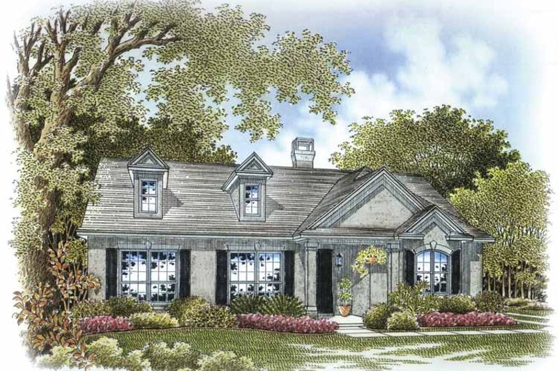 Architectural House Design - Country Exterior - Front Elevation Plan #999-175