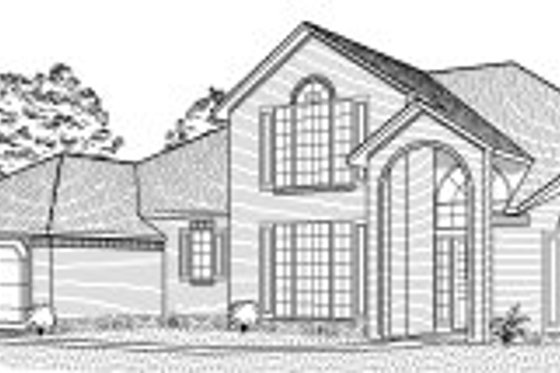 Exterior - Front Elevation for Traditional House Plan #65-277 - 3 bed, 3 bath