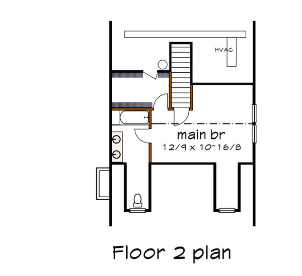 House Blueprint - Traditional Floor Plan - Upper Floor Plan #79-148