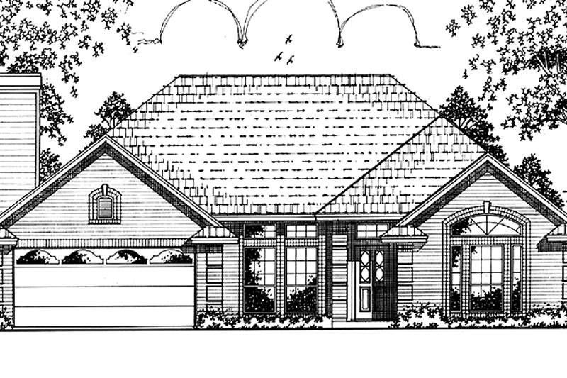 House Blueprint - Mediterranean Exterior - Front Elevation Plan #42-682
