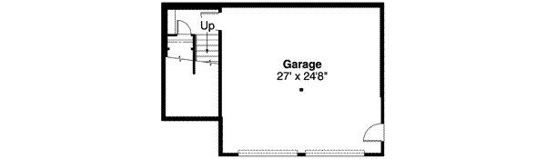 Craftsman Floor Plan - Lower Floor Plan #124-533