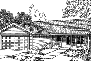 House Design - Country Exterior - Front Elevation Plan #997-28