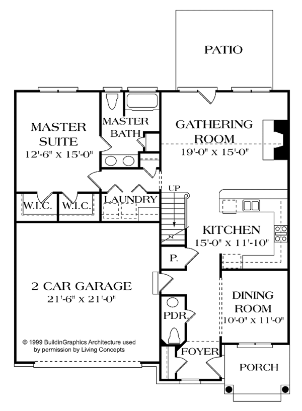 Dream House Plan - Craftsman Floor Plan - Main Floor Plan #453-268