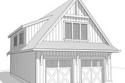 Farmhouse Style House Plan - 2 Beds 1 Baths 890 Sq/Ft Plan #1114-45 Exterior 