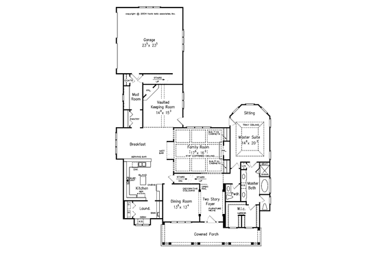 Floor Plan - Main Floor for Country House Plan #927-276 - 4 bed, 3.5 bath