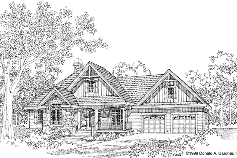 Home Plan - Exterior - Front Elevation 3 for Victorian House Plan #929-427 - 3 bed, 2 bath