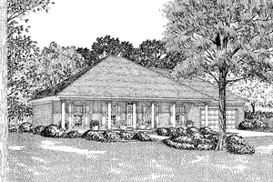 Country Exterior - Front Elevation Plan #17-2701