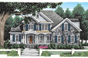 Country Exterior - Front Elevation Plan #927-695