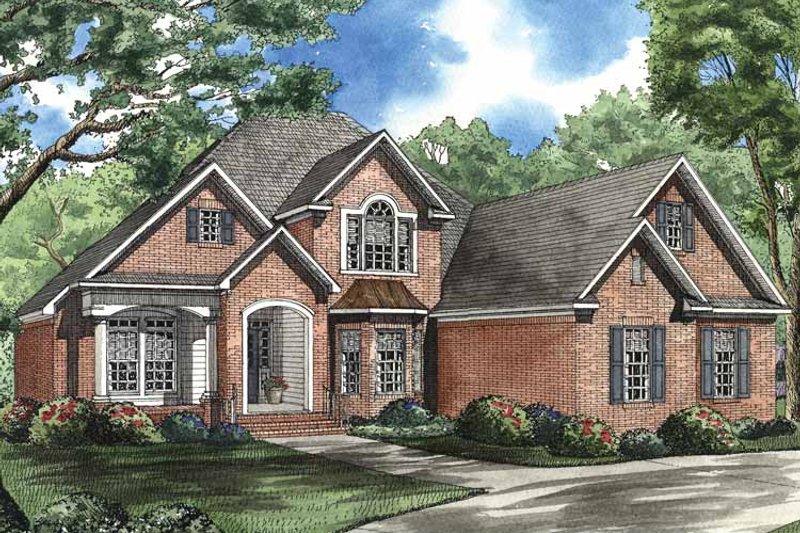 Architectural House Design - Exterior - Front Elevation 3 for Traditional House Plan #17-2793 - 3 bed, 3.5 bath