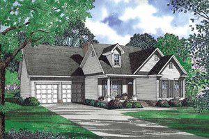 Country Exterior - Front Elevation Plan #17-3064