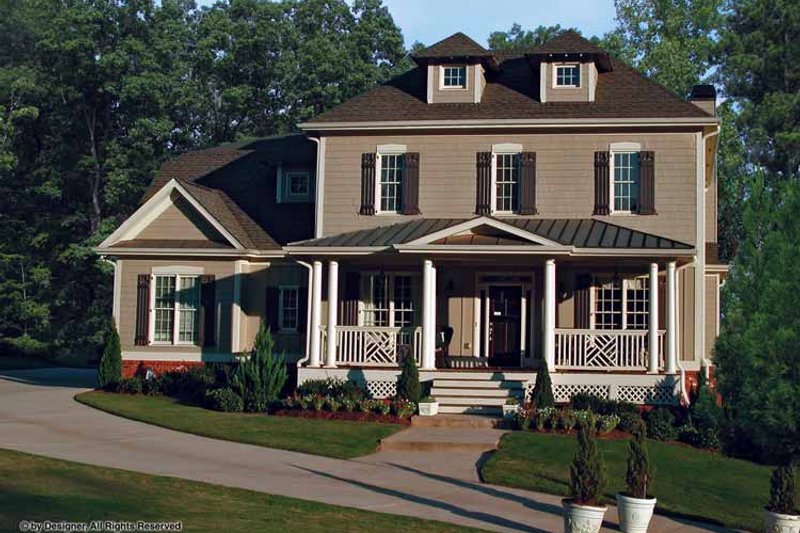 Home Plan - Exterior - Front Elevation 3 for Traditional House Plan #54-342 - 5 bed, 4.5 bath