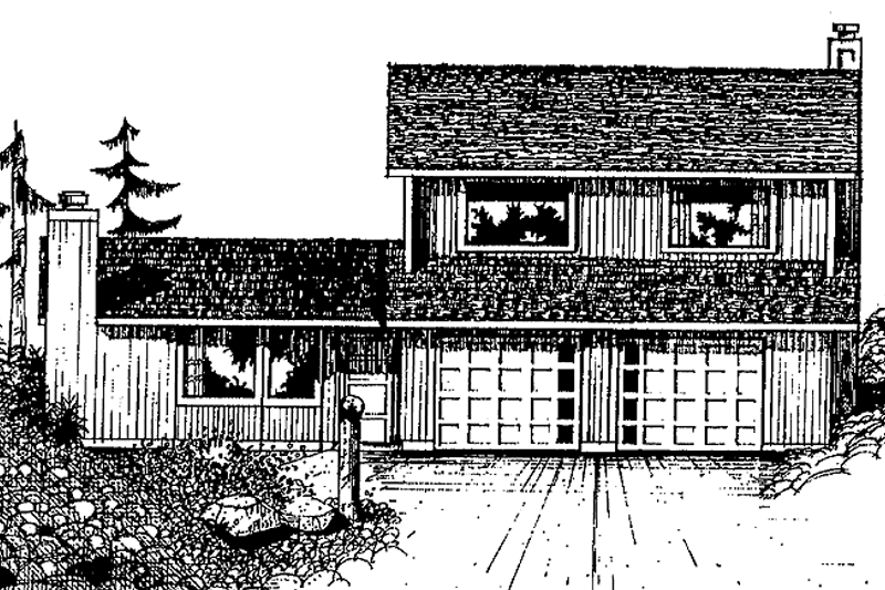 House Plan Design - Contemporary Exterior - Front Elevation Plan #60-741