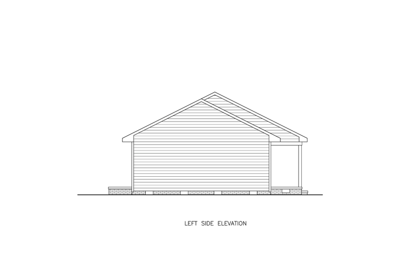 Architectural House Design - Exterior - Other Elevation for Traditional House Plan #54-639 - 3 bed, 2 bath