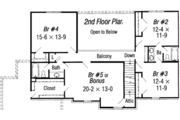 European Style House Plan - 5 Beds 3.5 Baths 3026 Sq/Ft Plan #329-119 