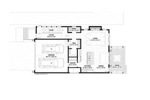 Floor Plan - Main Floor for Contemporary House Plan #928-387 - 3 bed, 3.5 bath