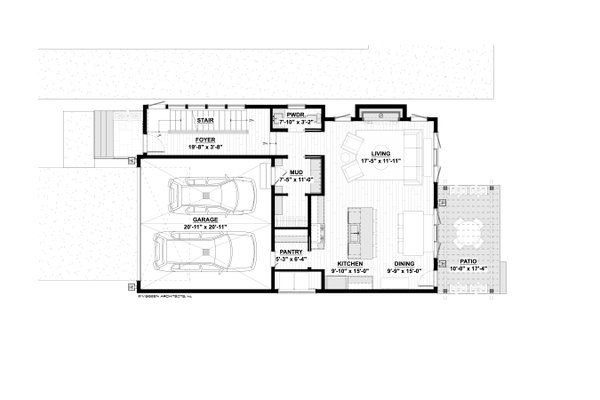 Contemporary Floor Plan - Main Floor Plan #928-387