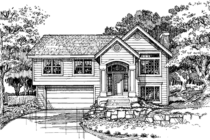 House Blueprint - Traditional Exterior - Front Elevation Plan #320-508