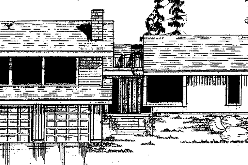 Architectural House Design - Contemporary Exterior - Front Elevation Plan #60-731