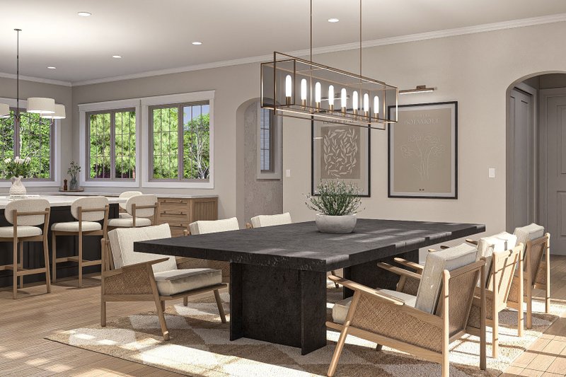 Architectural House Design - Interior - Dining Room 1 for Cottage House Plan #455-598 - 4 bed, 3.5 bath