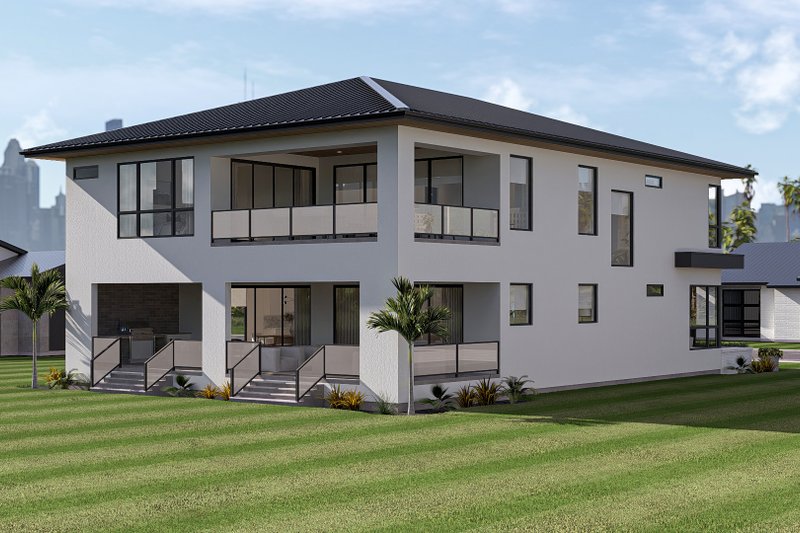 Home Plan - Exterior - Other Elevation 3 for Modern House Plan #455-821 - 4 bed, 4 bath