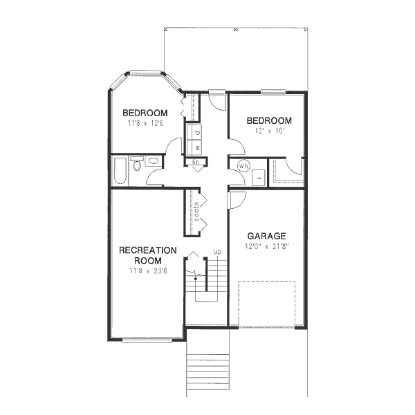 Traditional Floor Plan - Lower Floor Plan #18-9401