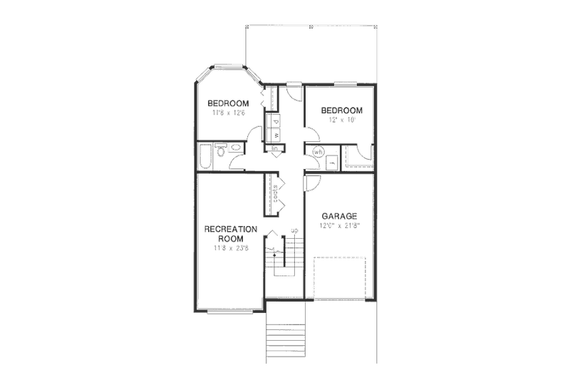Home Plan - Floor Plan - Lower Floor for Traditional House Plan #18-9401 - 5 bed, 3 bath
