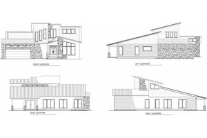 Exterior - Other Elevation for Modern House Plan #17-2602 - 3 bed, 2 bath