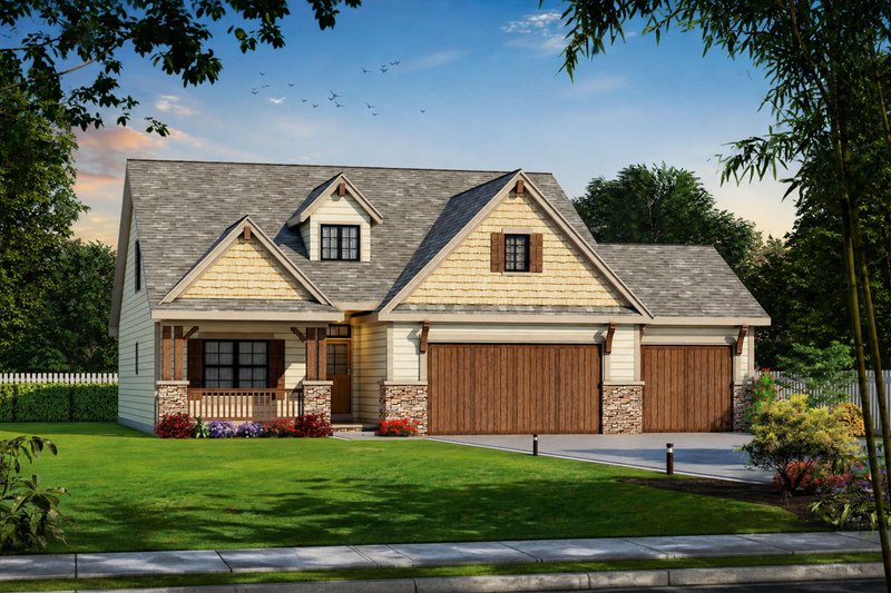 Home Plan - Exterior - Front Elevation 4 for Craftsman House Plan #20-2317 - 4 bed, 3.5 bath