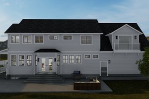 Exterior - Rear Elevation for Victorian House Plan #1060-51 - 4 bed, 3 bath