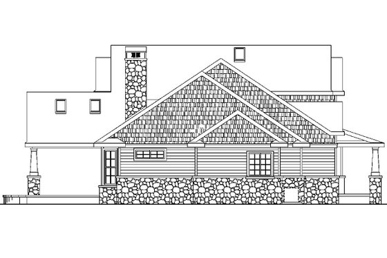 Exterior - Other Elevation for Craftsman House Plan #124-582 - 4 bed, 3.5 bath