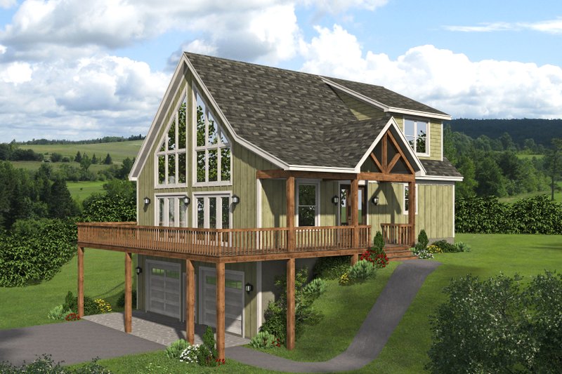 House Plan Design - Exterior - Front Elevation 3 for Traditional House Plan #932-440 - 3 bed, 2.5 bath