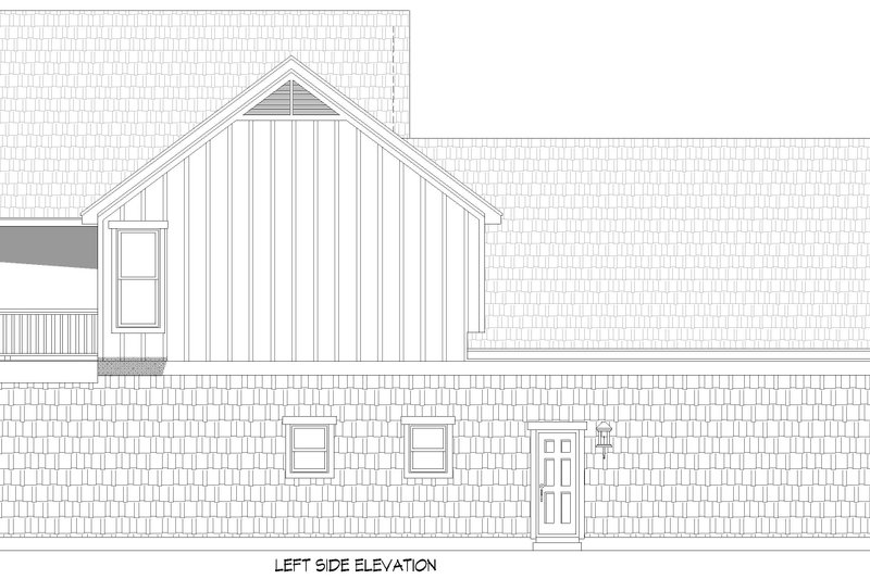 House Design - Exterior - Other Elevation 1 for Country House Plan #932-1228 - 3 bed, 3 bath