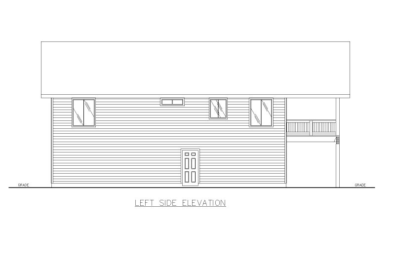 Home Plan - Exterior - Other Elevation for Country House Plan #117-975 - 2 bed, 2 bath