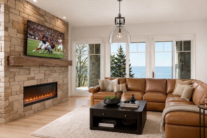 Dream House Plan - Interior - Family Room 1 for Farmhouse House Plan #928-434 - 4 bed, 3.5 bath