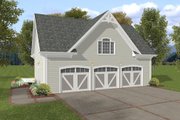 Traditional Style House Plan - 0 Beds 0 Baths 749 Sq/Ft Plan #56-571 