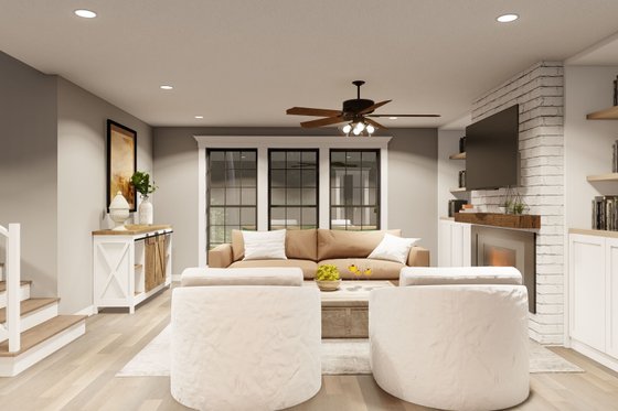 Interior - Family Room 2 for Farmhouse House Plan #17-286 - 4 bed, 2.5 bath