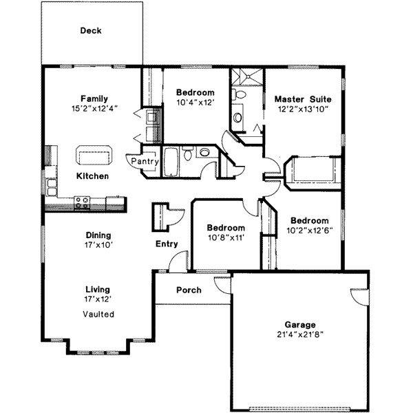 Home Plan - Modern Floor Plan - Main Floor Plan #124-262