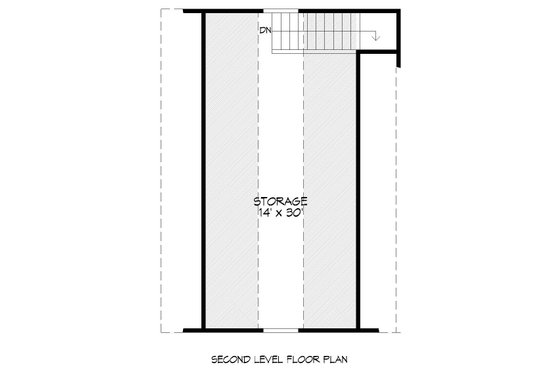 Floor Plan - Upper Floor for Country House Plan #932-242, 0 bath