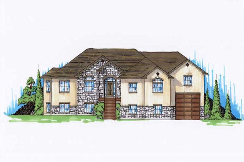 House Plan Design - Traditional Exterior - Front Elevation Plan #5-342