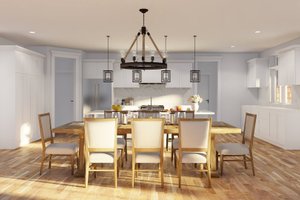 Interior - Dining Room for Craftsman House Plan #17-3419 - 3 bed, 3 bath