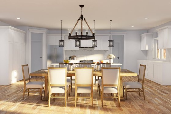 Interior - Dining Room for Craftsman House Plan #17-3419 - 3 bed, 3 bath