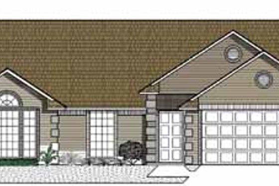 Exterior - Front Elevation for Traditional House Plan #65-130 - 3 bed, 2 bath