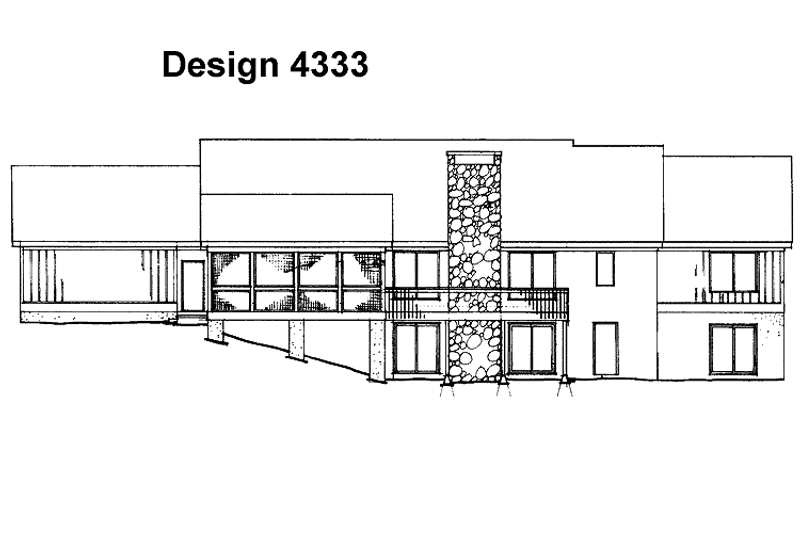 Dream House Plan - Exterior - Rear Elevation for Contemporary House Plan #72-1066 - 3 bed, 2 bath