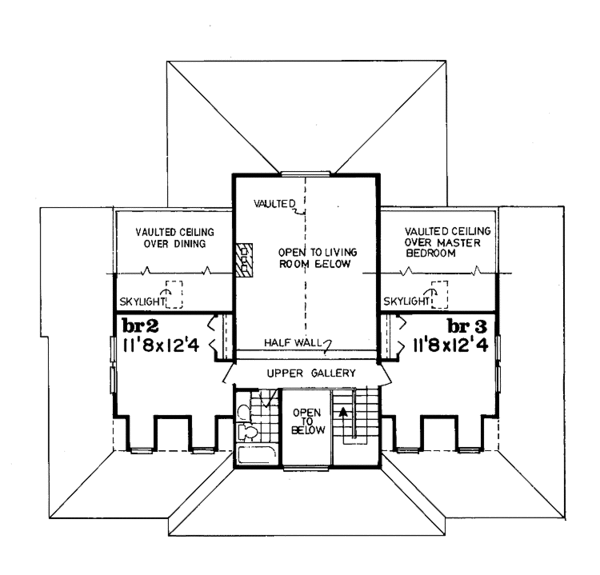 Home Plan - Victorian Floor Plan - Upper Floor Plan #47-928