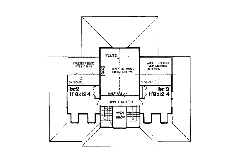 Home Plan - Floor Plan - Upper Floor for Victorian House Plan #47-928 - 3 bed, 2.5 bath