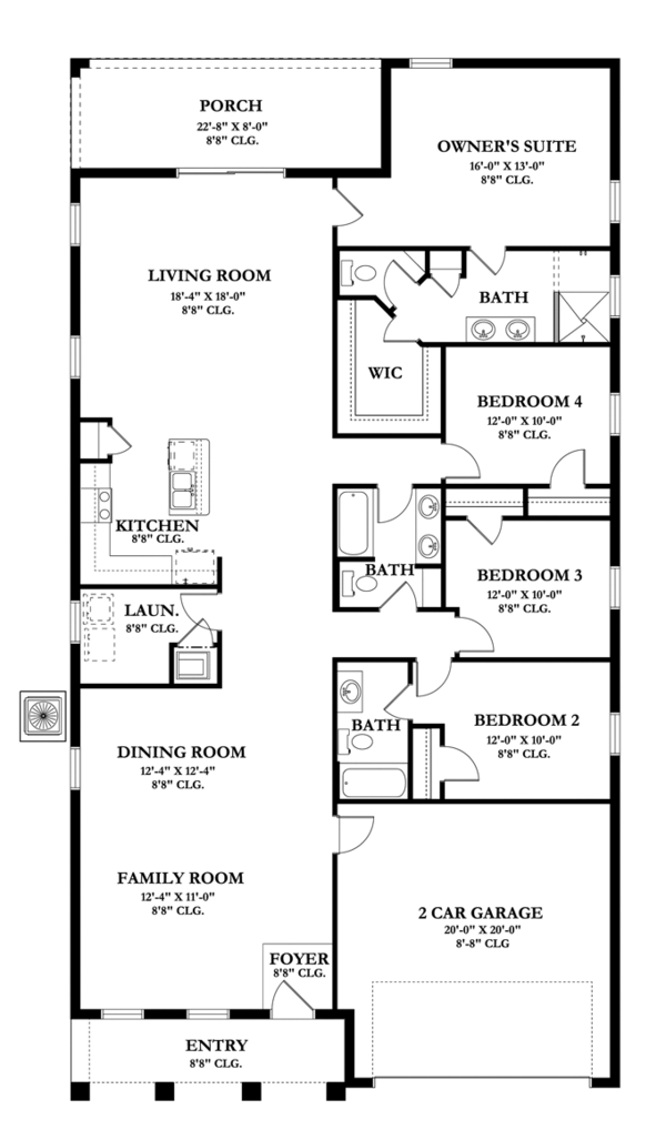 Mediterranean Floor Plan - Main Floor Plan #1058-59