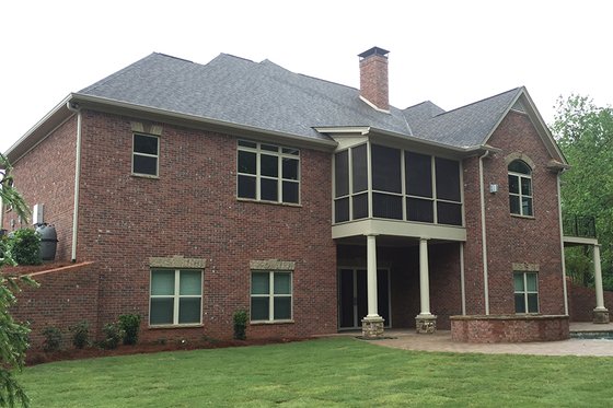 Exterior - Rear Elevation 2 for Country House Plan #437-72 - 4 bed, 4 bath